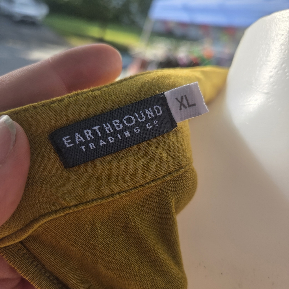 EARTHBOUND Chartreuse Long Sleeve Blouse - Picture 5 of 5